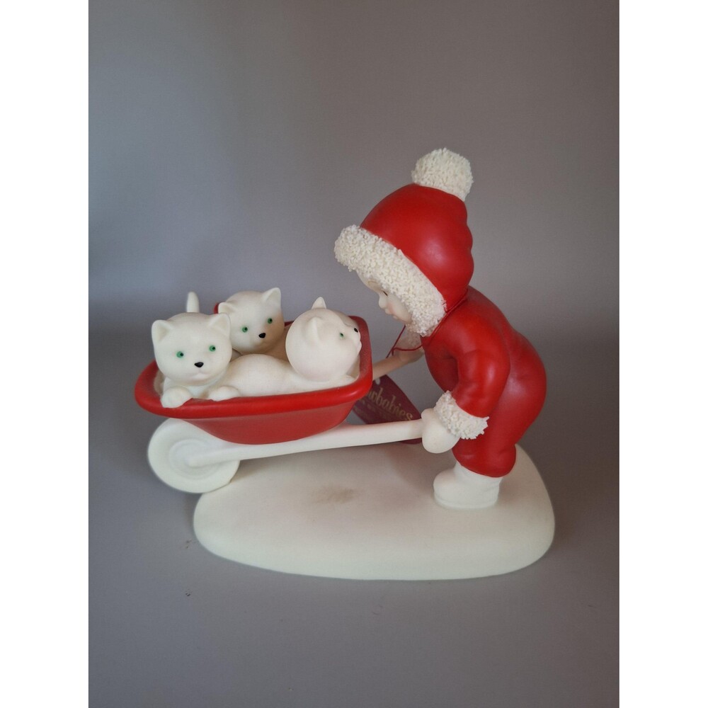 Snow Babies Department 56 Babies on the farm, Kitten Courier